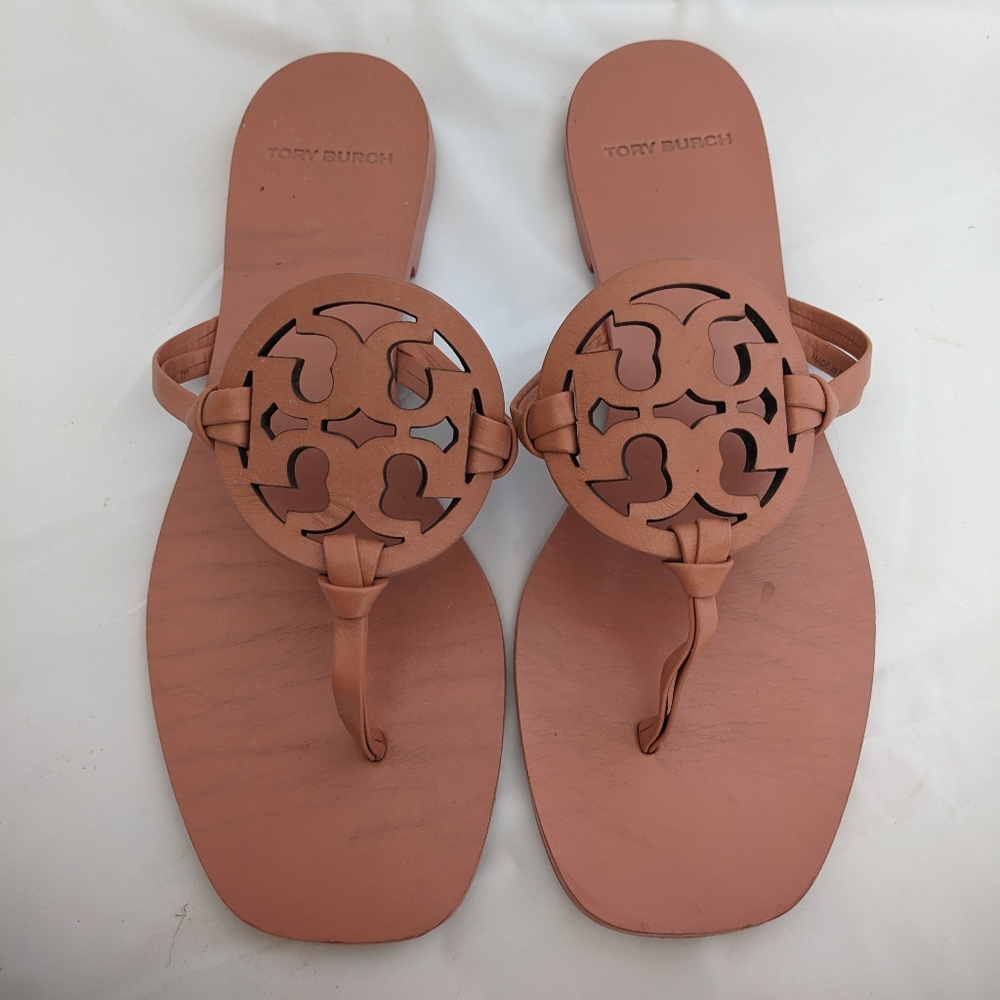 Tory Burch square toe Miller sandal Tramonto 7